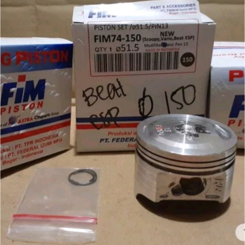 Piston seher kit beat street beat esp oversize 150 fim