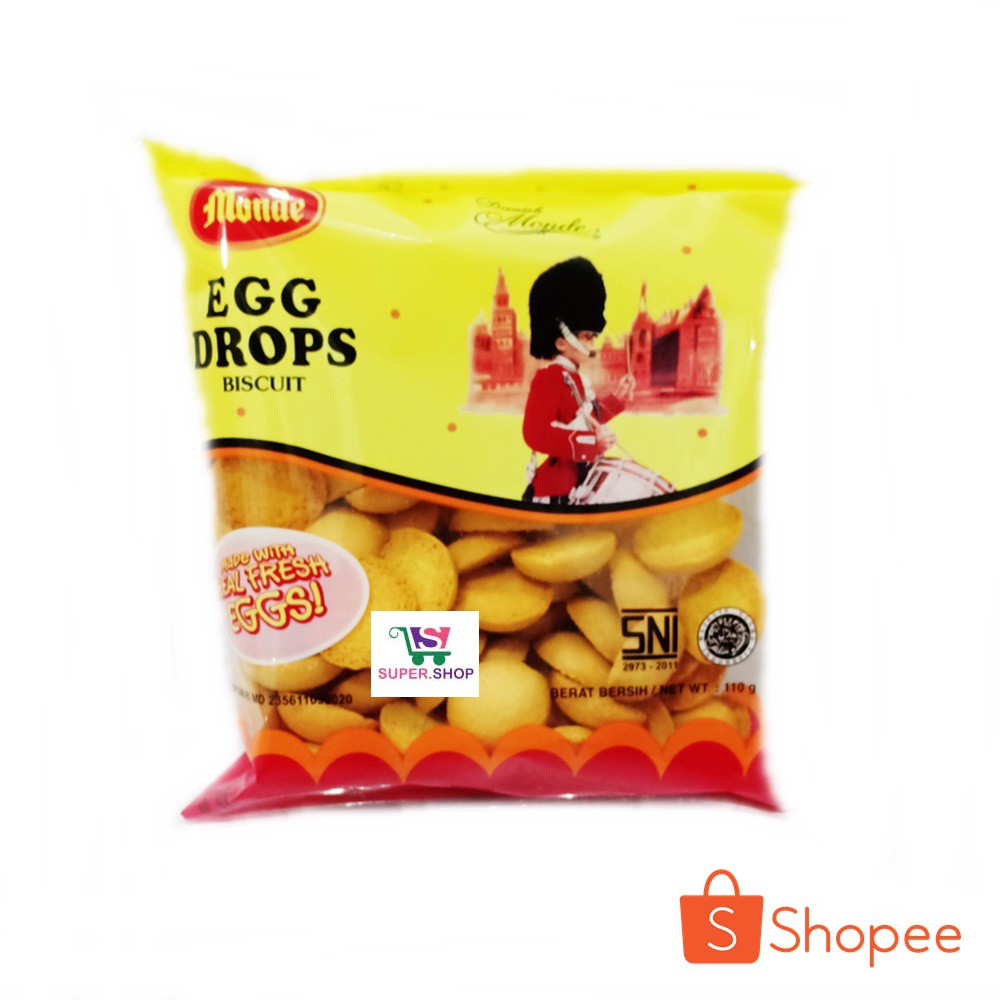 

Monde Egg Drops Biscuit Kue 110 Gram