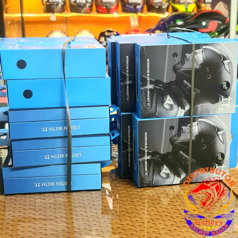 IT Intercom Bluetooth Headset E1-Black-5