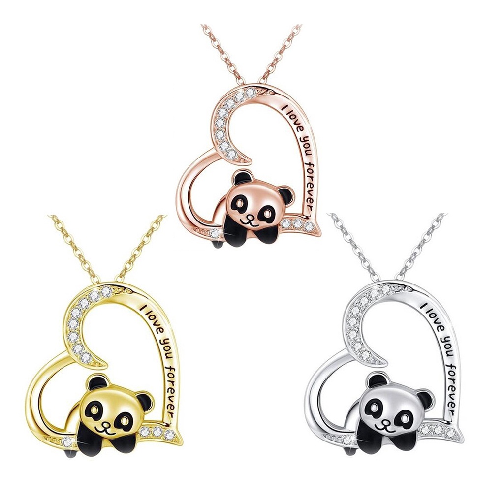 Hu Hu Hu Hu Hu Alat Bantu Pasang Kacamata♡ Kalung Rantai Dengan Liontin Bulat Motif Tulisan I Love You Forever Klasik Untuk Wanita