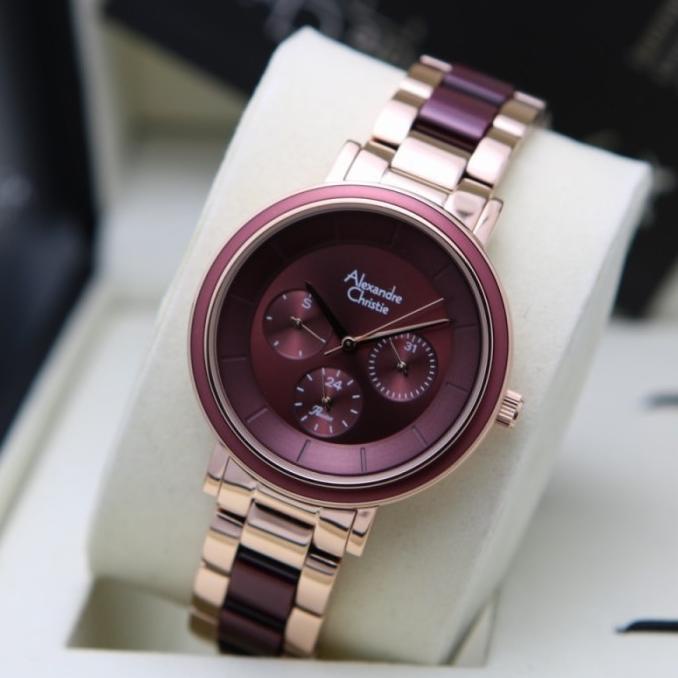 Kekinian Jam Tangan Wanita Alexandre Christie Ac 2918 / Ac2918 Ceramic Original "P;