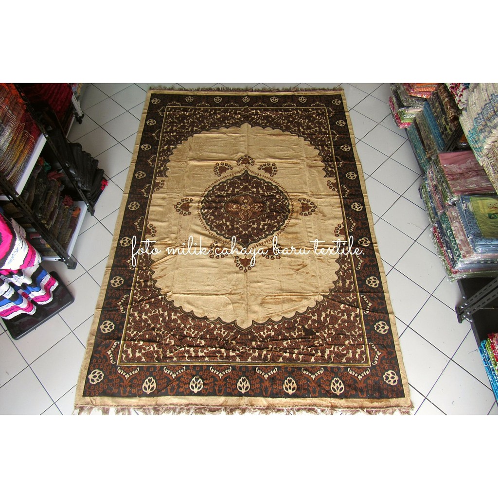 Karpet Hambal Merk ESLEM MADE IN TURKIYE TURKI uk 2x3m  bahan timbul dan free tas