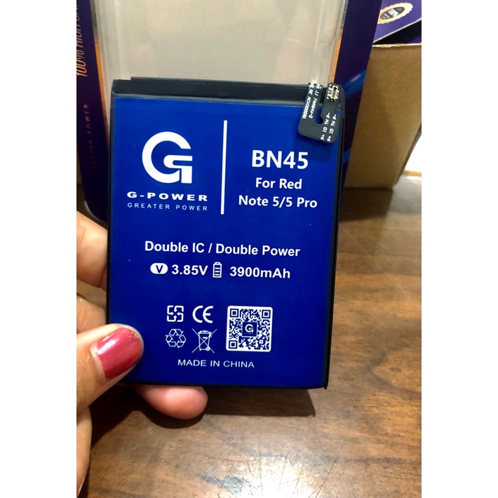 Baterai Batre GPower XiaoMi Redmi Note 5 / Note 5 Pro BN 45 Original / Batrai Battery Xiaumi Redmi BN45 Ori