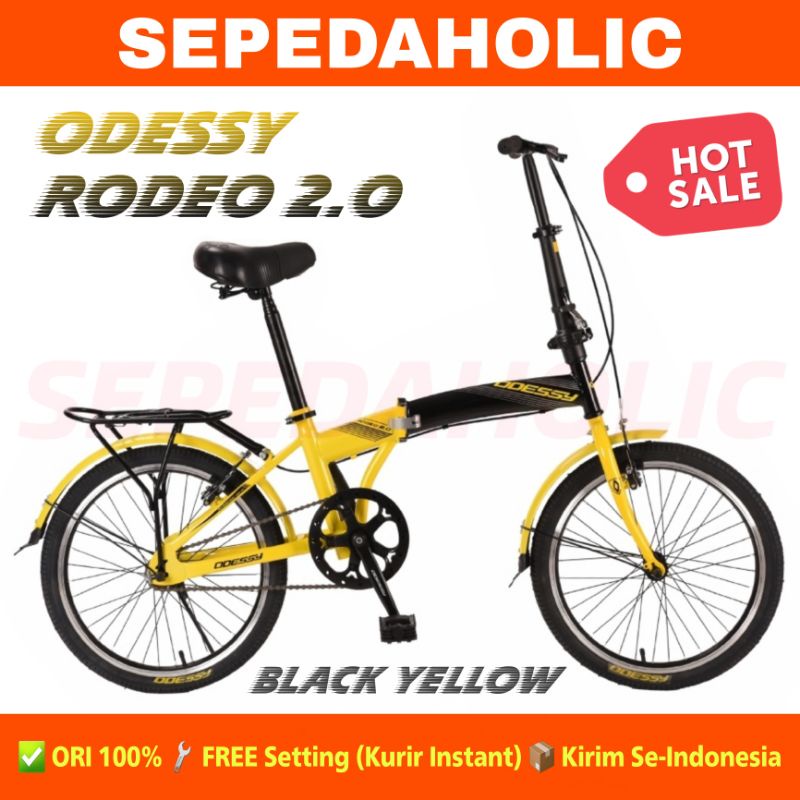 Sepeda Lipat ODESSY RODEO 2.0 LP 20 33 Boncengan Single Speed Ukuran 16 & 20 Inch