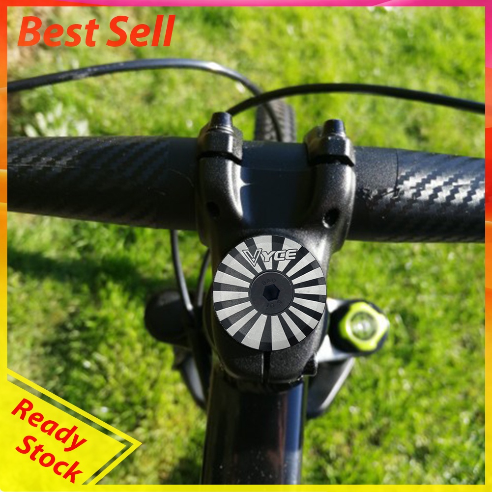 MTB Bike Headset Cover w/ Screw Road Bicycle Front Fork Tube Top Cap Covers