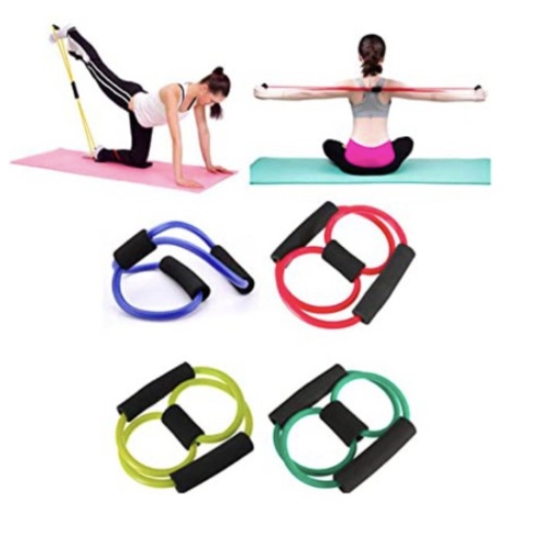 Polkadope Official - Tali Elastis Yoga Bantu Otot Elastic Band Gym Fitness Pilates Stretch