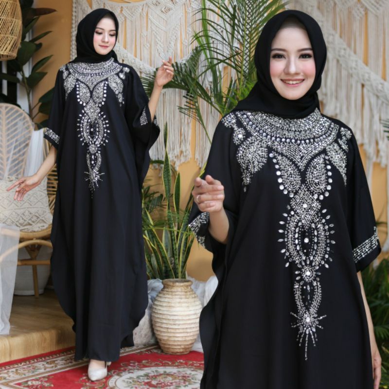 kaftan premium Baju Gamis Muslim Terbaru 2021 Model Baju Pesta Wanita Kekinian gaun remaja