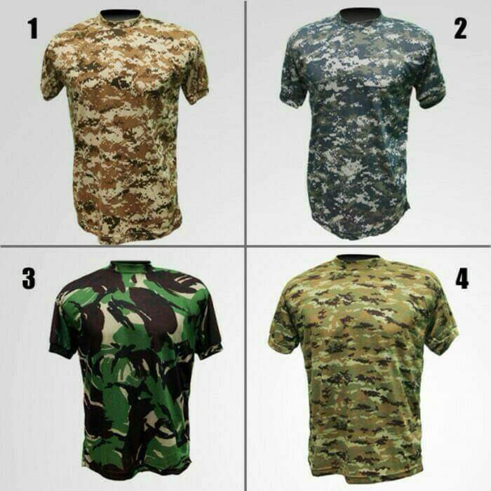 Kaos Loreng ARMY Tactical T Shirt Camouflage