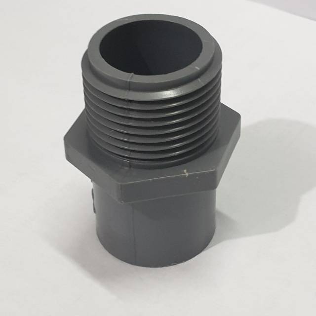 Sok drat luar pvc 1 x 3/4". Sok drat  luar pompa.