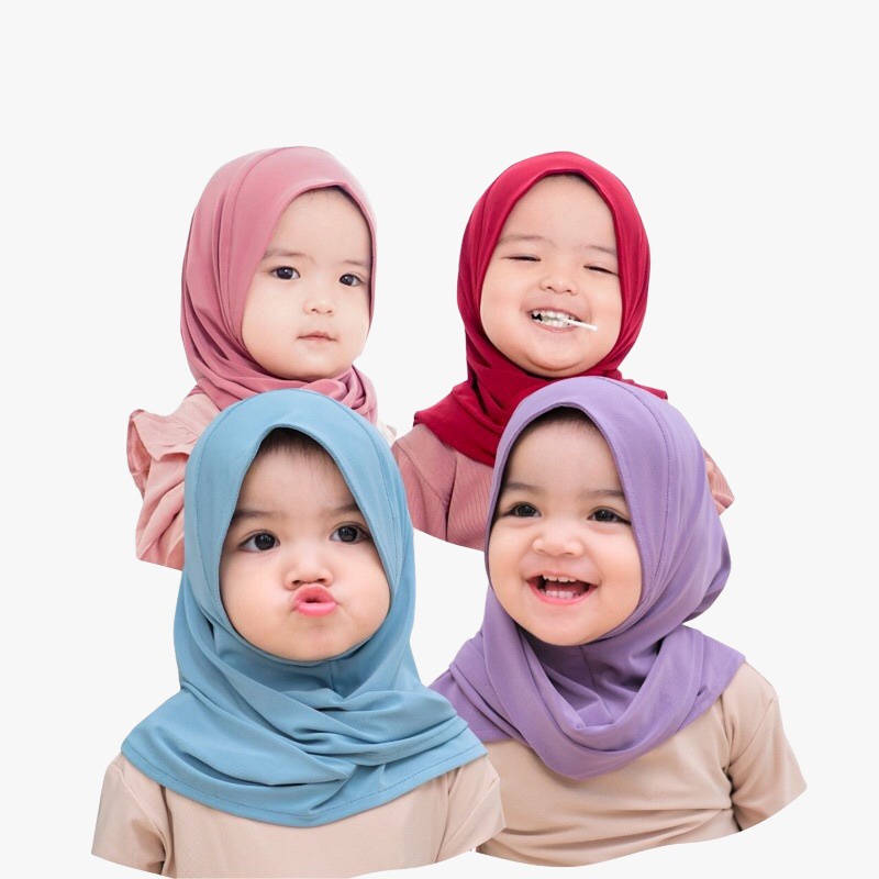 Kerudung/Hijab Segitiga Instan Anak Premium Pashtan Balita Pasmina Instan Terlaris|| Bahan BerKualitas Anak Usia 1-3 Tahun Jersey Toko imah