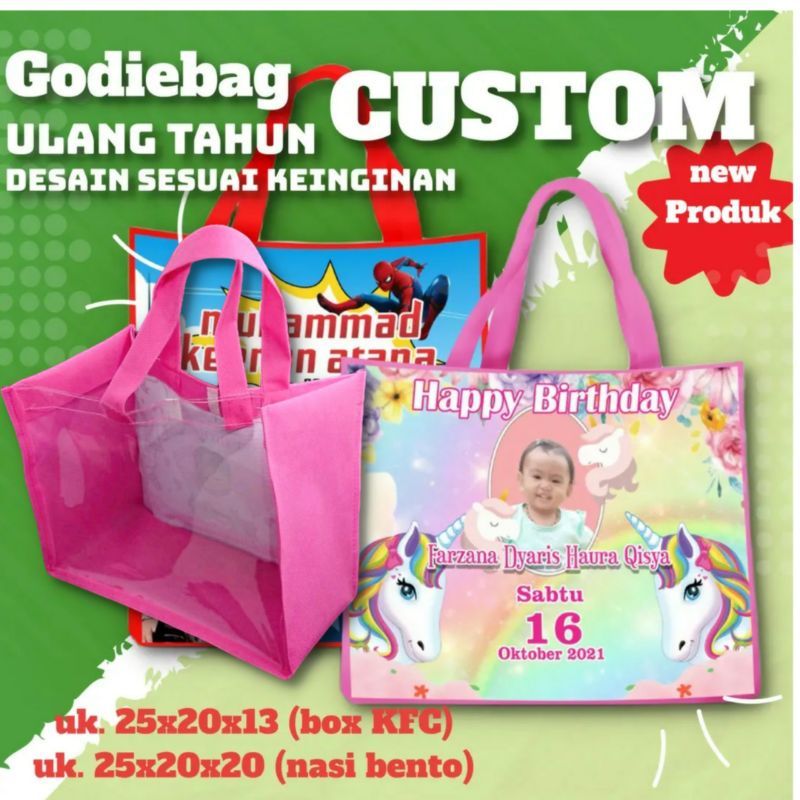 Goodie bag (Tas Souvenir) ulang tahun, aqiqah, 7 bulanan, dll