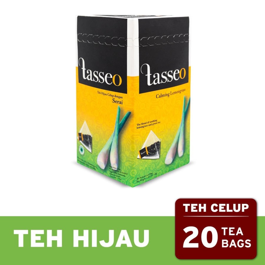 

Tasseo Calming Lemongrass 20 Bags / Teh Hijau Celup dengan Serai