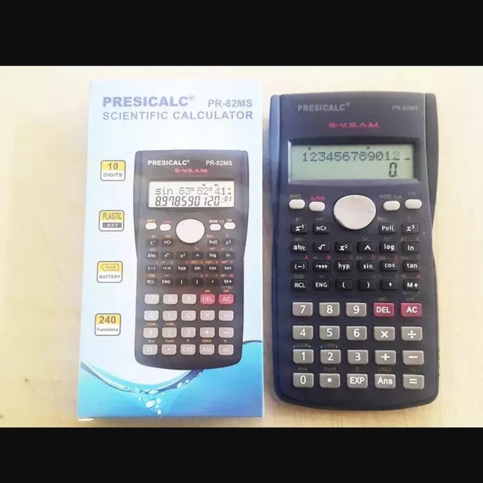 

Kalkulator presicalc 82Ms / PR 82MS kalkulator fisika/ ilmiah (sincos)