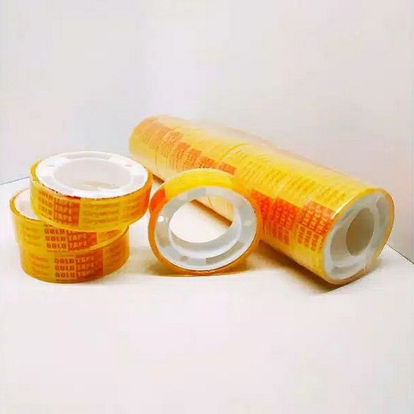 Isolasi Kado 12mm 1pcs Lakban Kecil Pita Rekat Bening Solasi Clear Tape Tapecutter Adhesive Selotip 