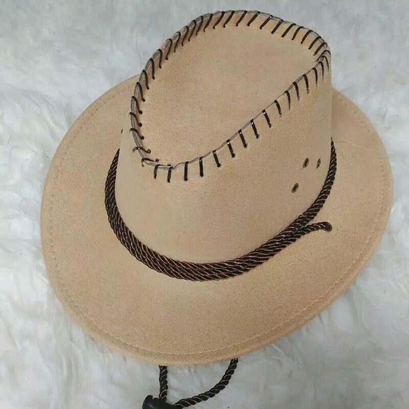 Topi Fedora Cowboy Dewasa Import Topi Cowboy Tambang / Topi cowboy / Topi Koboy