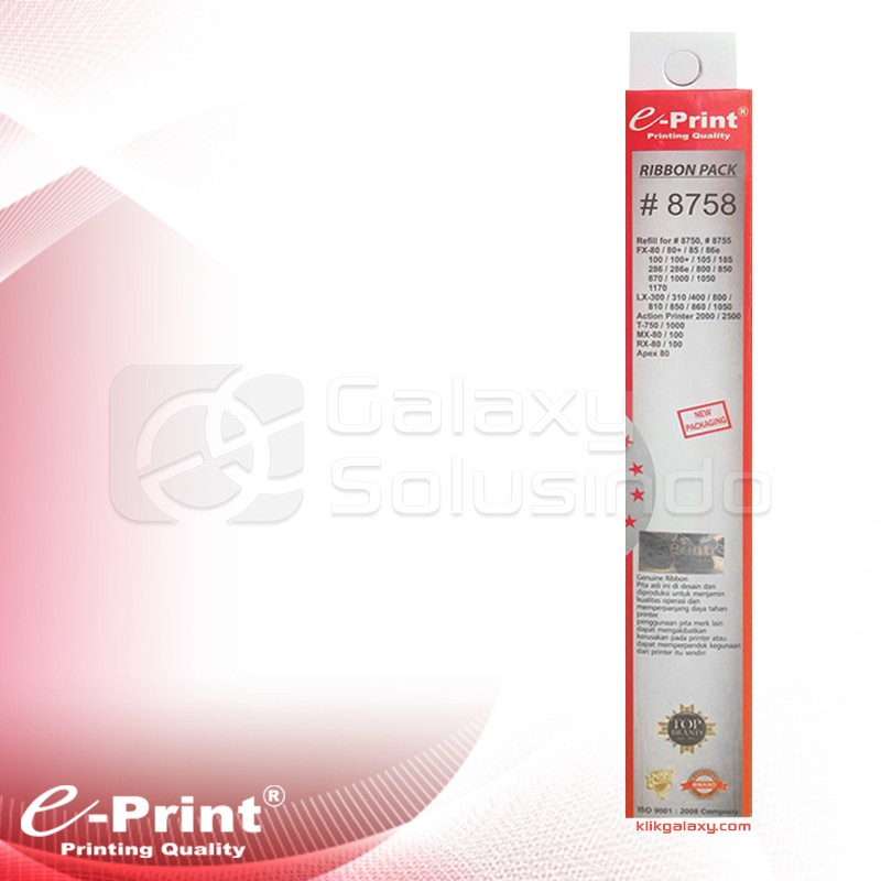 Eprint Ribbon Refill Pack for #8750 #8755 / #8758 Compatible