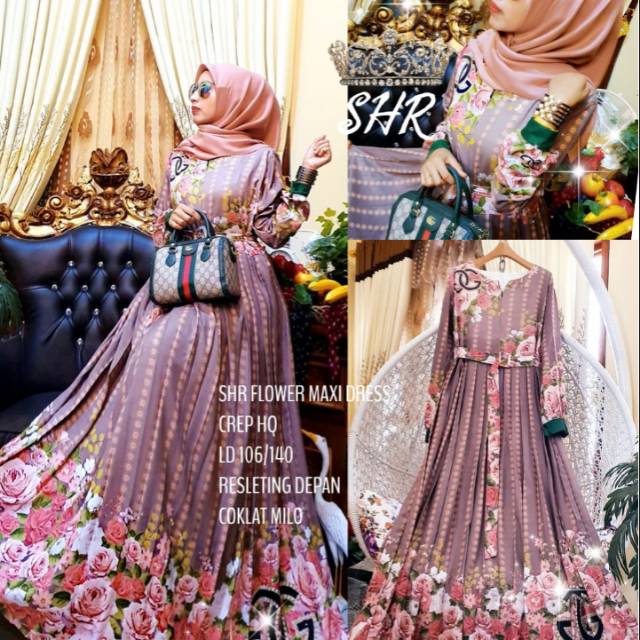 SHR Flower Maxi Dress ORI SHR (Milo)