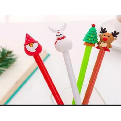 

pulpen pen pena natal santa pohon raindeer snowman