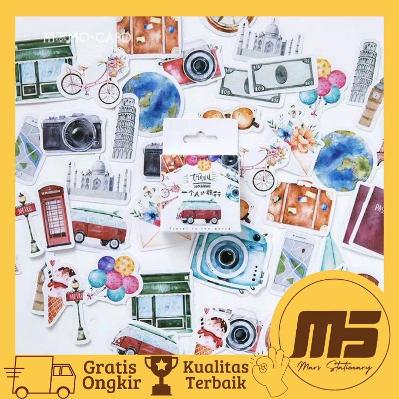 

[ 45 PCS ] Sticker Kawai Travel Bus Aesthetic | Stiker Estetik Lucu untuk Scrapbook Jurnal Diary