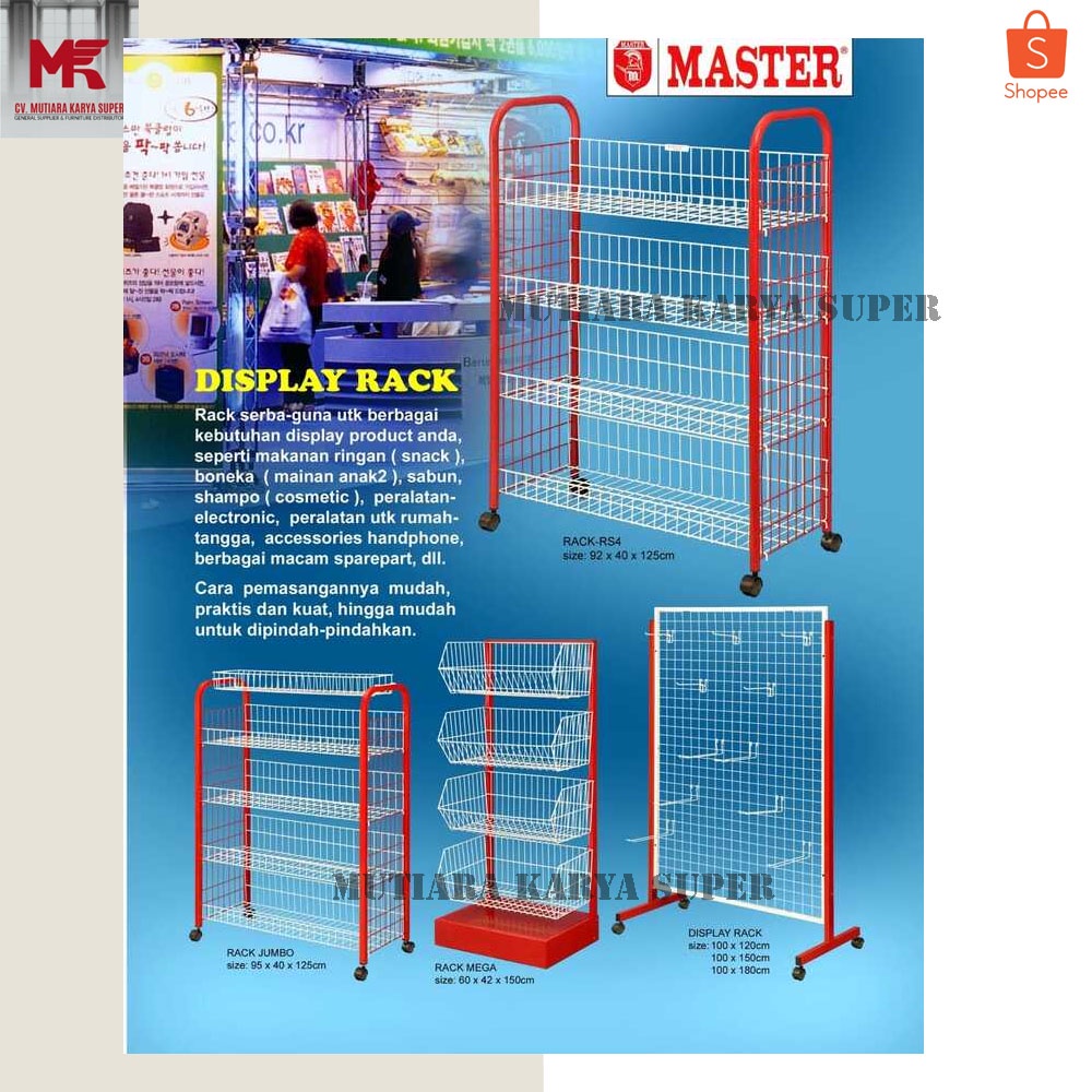 Rak Ciki Master | Rak Jajanan | Rak Jumbo Master | Rak Mega Master