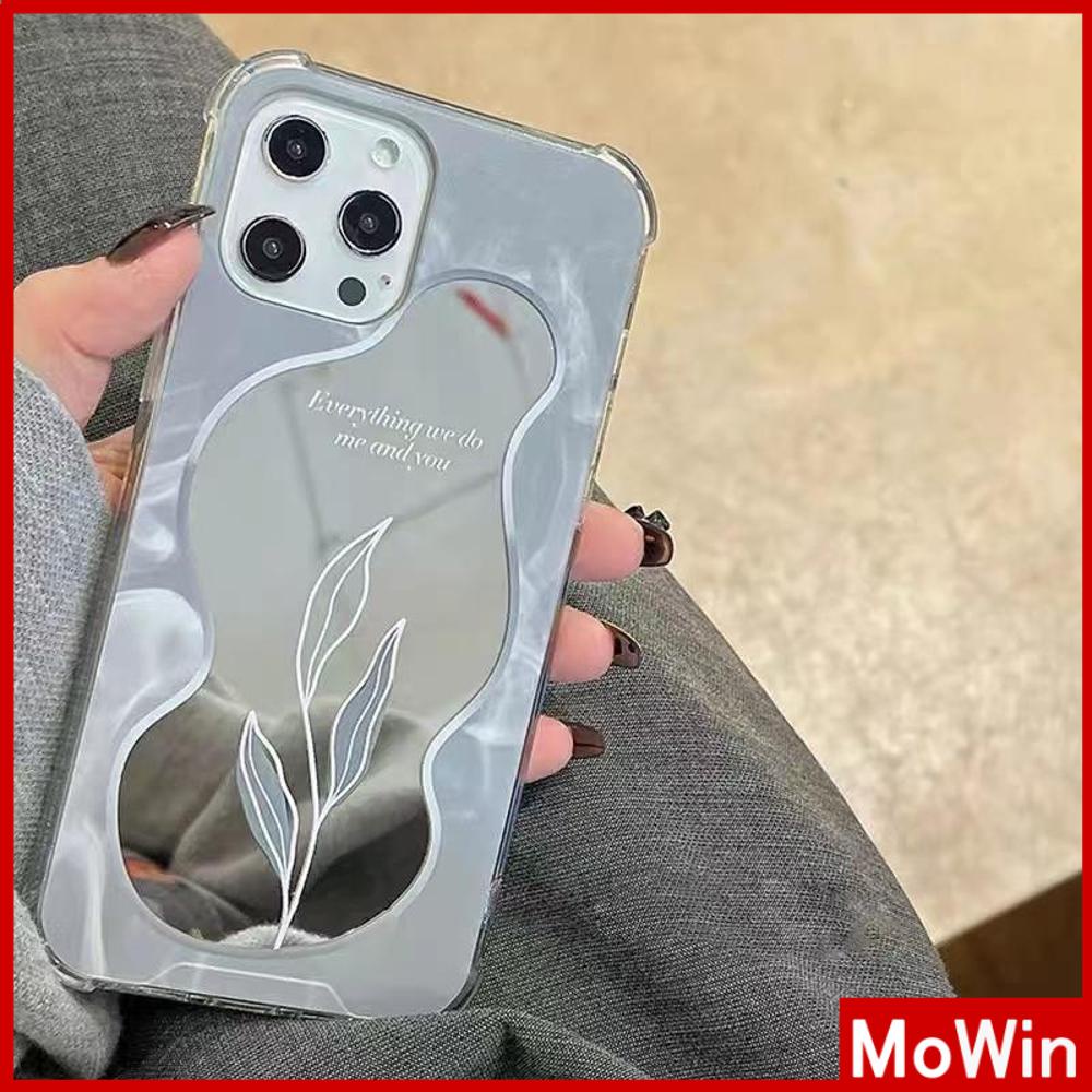 iPhone Case Acrylic HD Mirror Laser Airbag Shockproof Protection Camera Tulip Flowers Compatible For iPhone 11 iPhone 13 Pro Max iPhone 12 Pro Max iPhone 7 Plus iPhone xr xs max