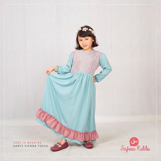 GAMIS ANAK / SAFEEA KIDDO / GAMIS SIENA / BAJU MUSLIM / SIENA TOSCA