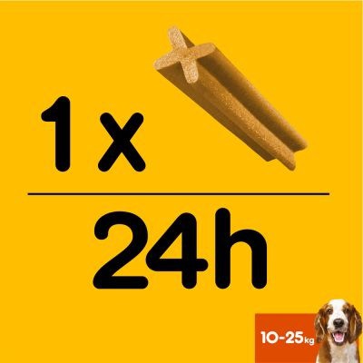 Pedigree Dentastix Medium 98gr 10-25kg Denta Stix Snack Anjing Dental