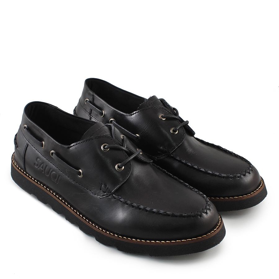 SAUQI - Sepatu Pria Sauqi Zapato Hitam Kasual Loafers Sepatu Formal Kulit Asli