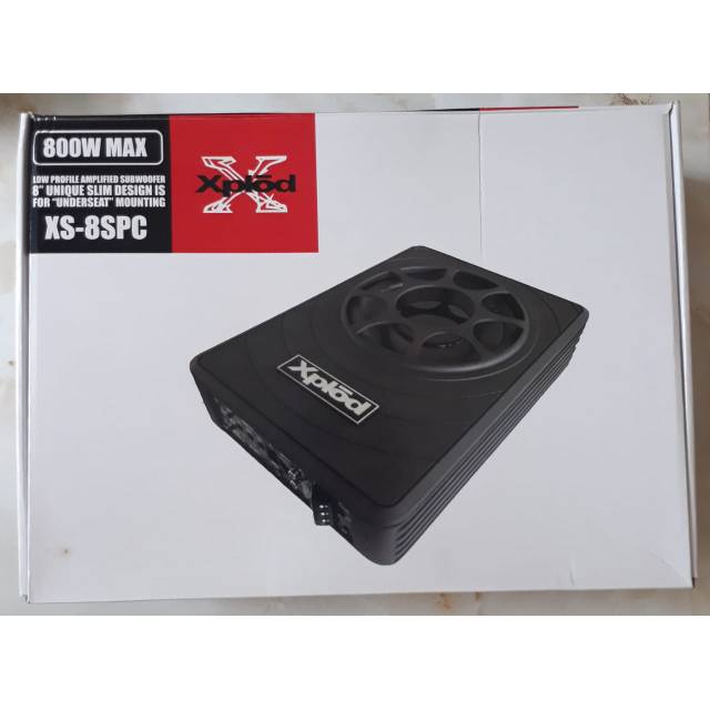 Subwoofer aktif 8 inch xplod xs-8spc sub kolong 8 inch xplod xs-8spc