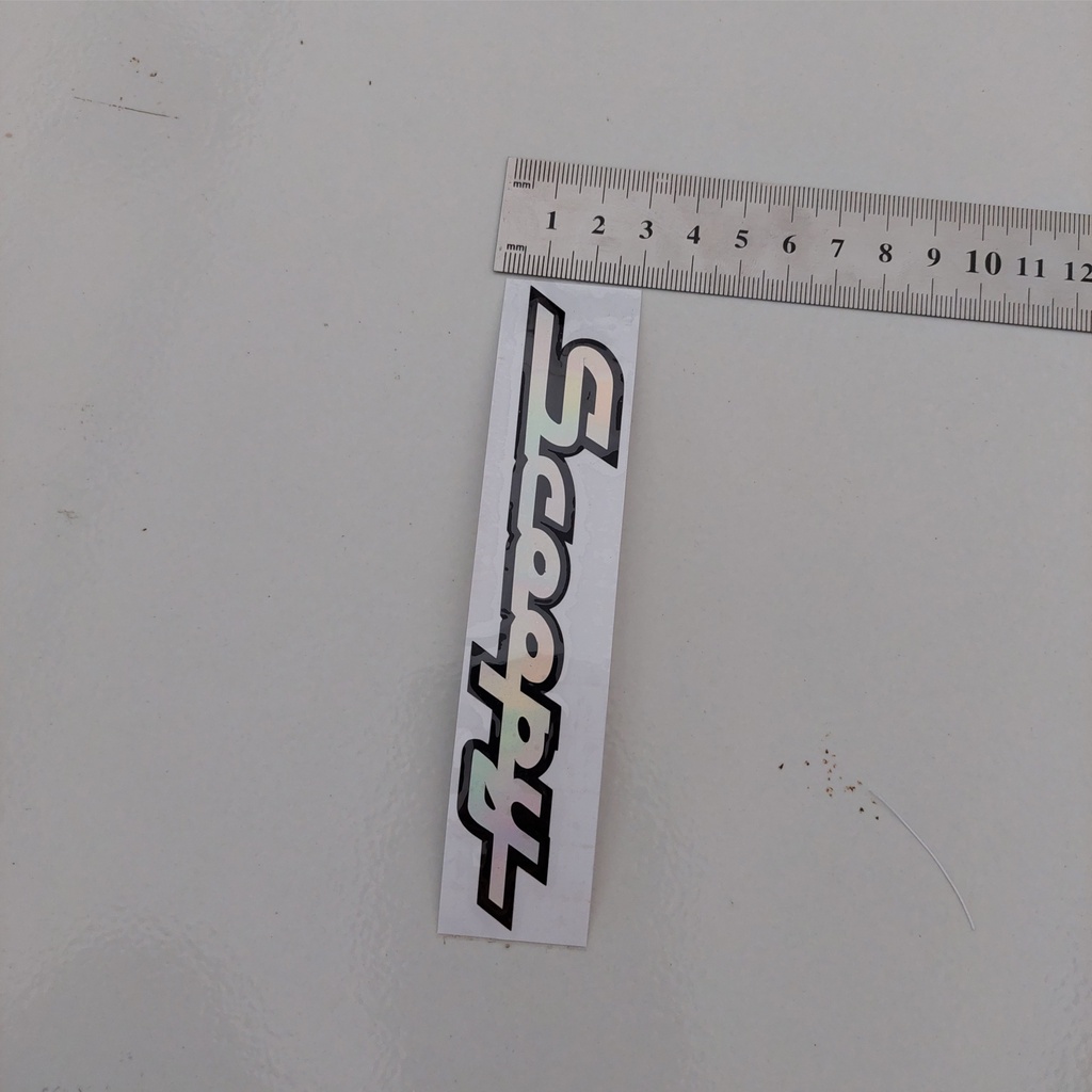 sticker cutting scoopy hologram