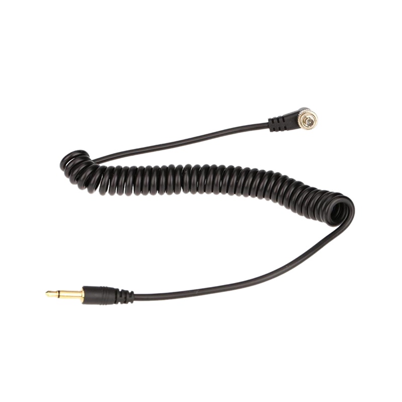 &lt; E2id &amp; &gt; Kabel Sync Flash PC 3.5mm Ke Male Untuk Trigger Studio