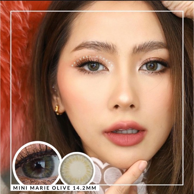 Mini marie olive &amp; hazel softlens korea original