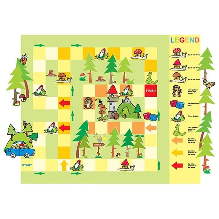 Boardgame Sederhana Mainan ular tangga snake ladder board game anak