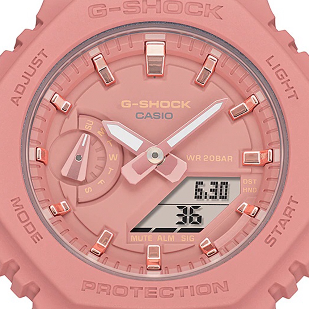 Jam Tangan Wanita Casio G-Shock GMA-S2100-4A2DR Ladies Pink Digital Analog Dial Pink Original