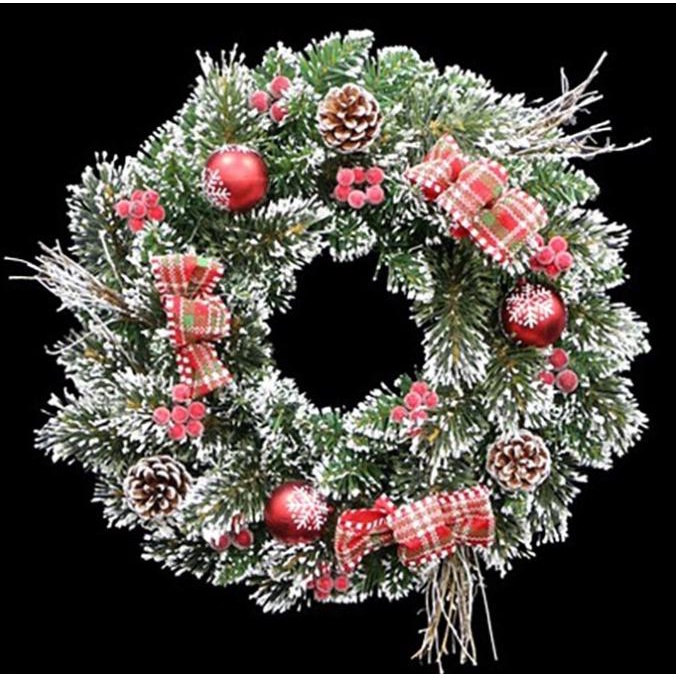 Aksesoris Natal - Hiasan Pintu Natal Krans Natal Christmas Hiasan Dinding