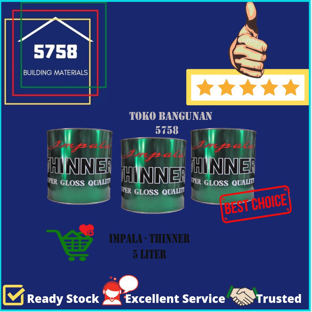 

IMPALA Thinner Thiner Tiner Cat Minyak Besi Kayu 5 Liter
