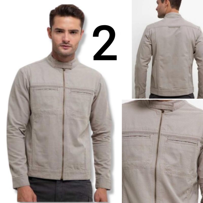 EMBA classicJacket Pria ORI, -JK225 Jacket Pria Warna Creambath