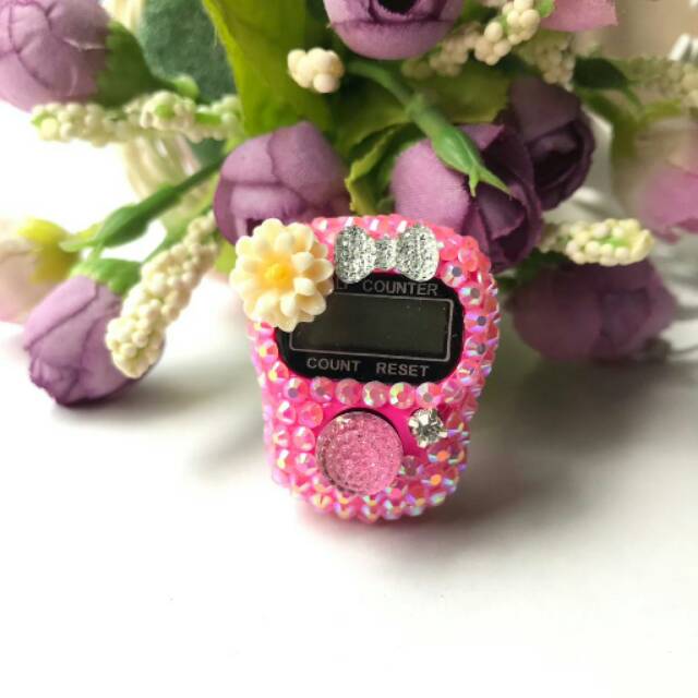 Tasbih digital swarovsky tasbih cantik tasbih unik souvenir nikah oleh oleh umroh/haji tasbih unik