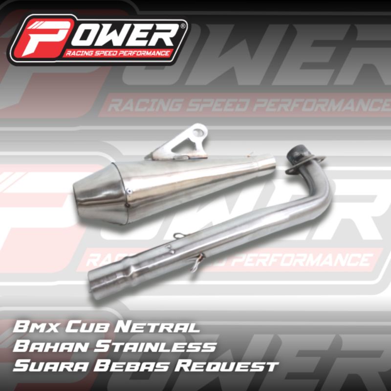 Knalpot Custom BMC CUB Knalpot BMX Motor BMX Fulsistem Tinggal Pasang