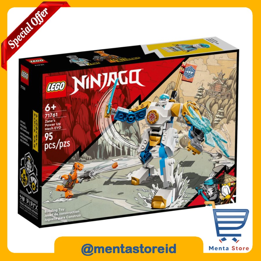 LEGO Ninjago 71761 Zane’s Power Up Mech EVO Ninjas Fans Toys Dragons