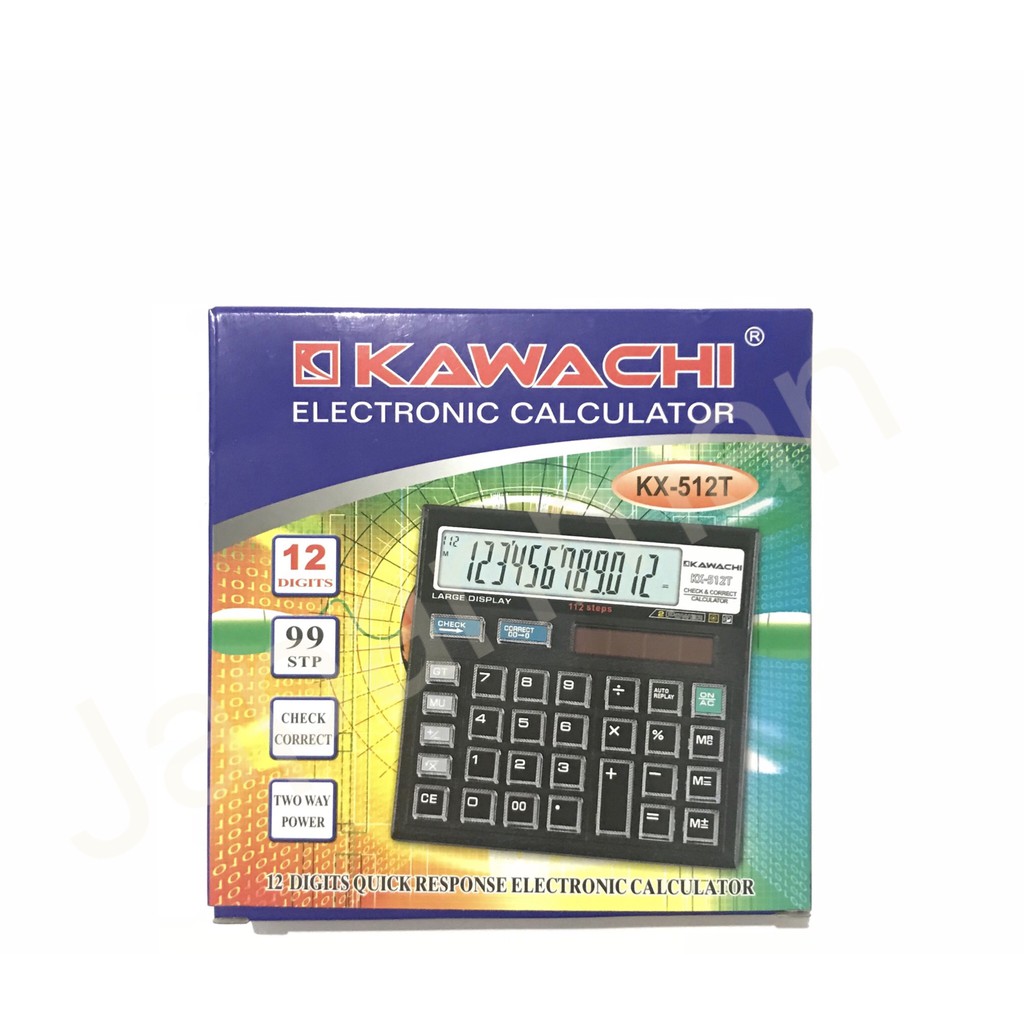 

Kawachi Kalkulator KX-512T Desk Calculator