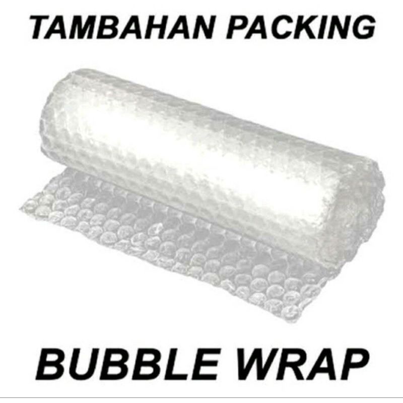 

Packing tambahan buble wrap , Bable Warp Wajib Order Biar Aman