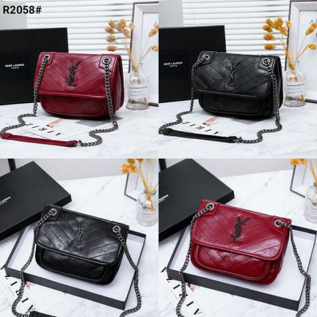 YsL Yves Saint Laurent Niki Medium Chain Sling Bag Include Box YsL R2058 sv