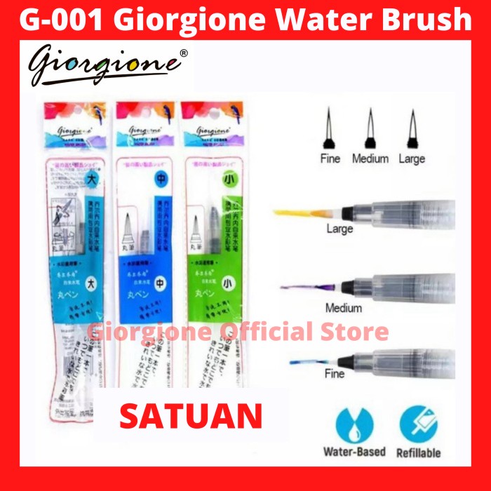 

Produk Terbaru G-001 Giorgione Water Brush Round Liner Kuas Lukis Cat Air Waterbrush
