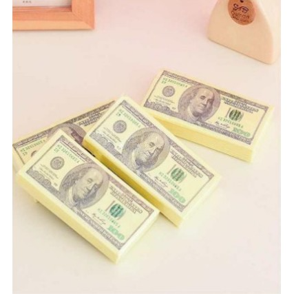 TISSUE 3 LAYER MOTIF UANG DOLLAR 100 BAHAN KERTAS TEBAL NVC 10PCS