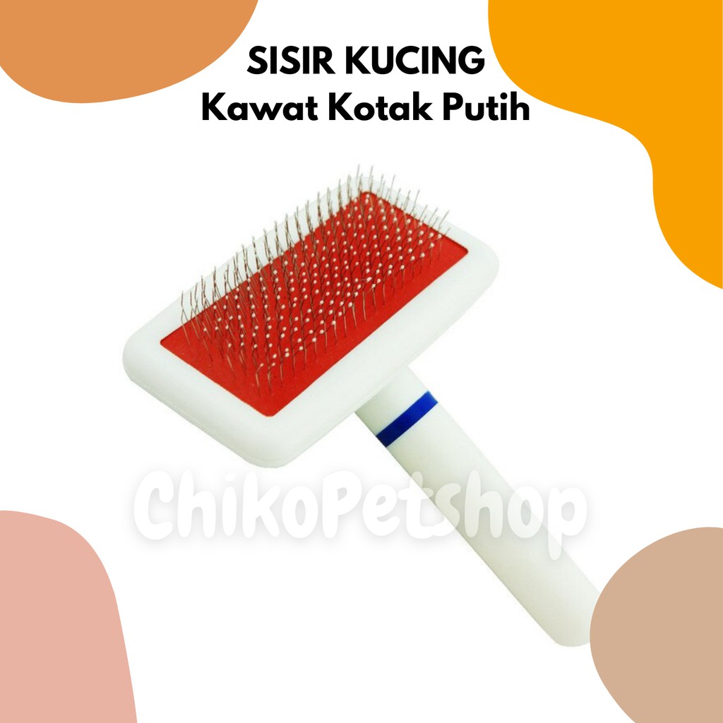 SISIR KUCING Kawat Kotak Putih