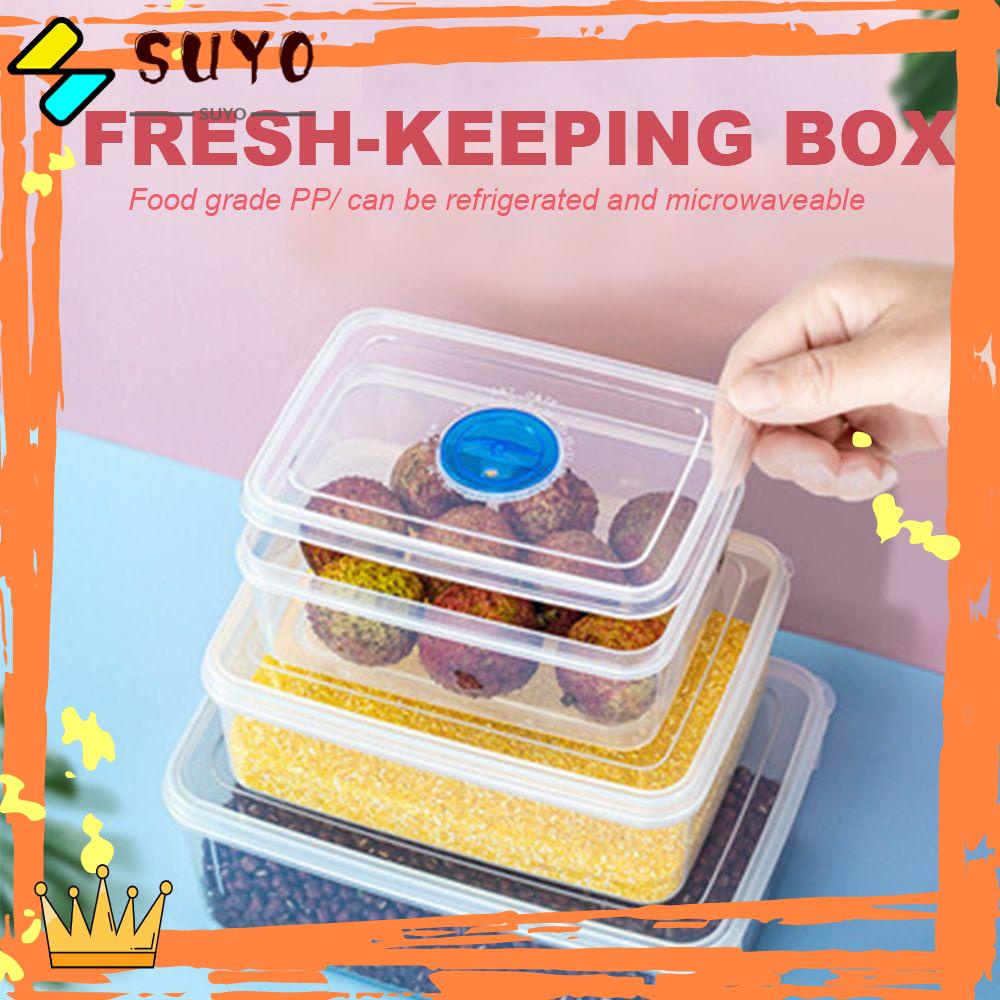 Suyo 5pcs / Set Kotak Makan Bento Bahan Plastik Dengan Lubang Ventilasi Untuk Anak / Sekolah / Outdoor