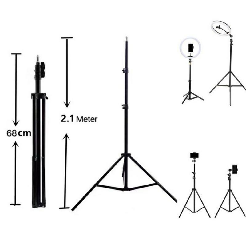 LIGHT STAND TRIPOD 2.1M FOR RING LIGHT SELFIE