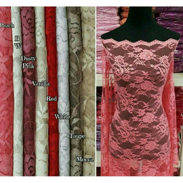 Kain brokat jacquard 2 meter