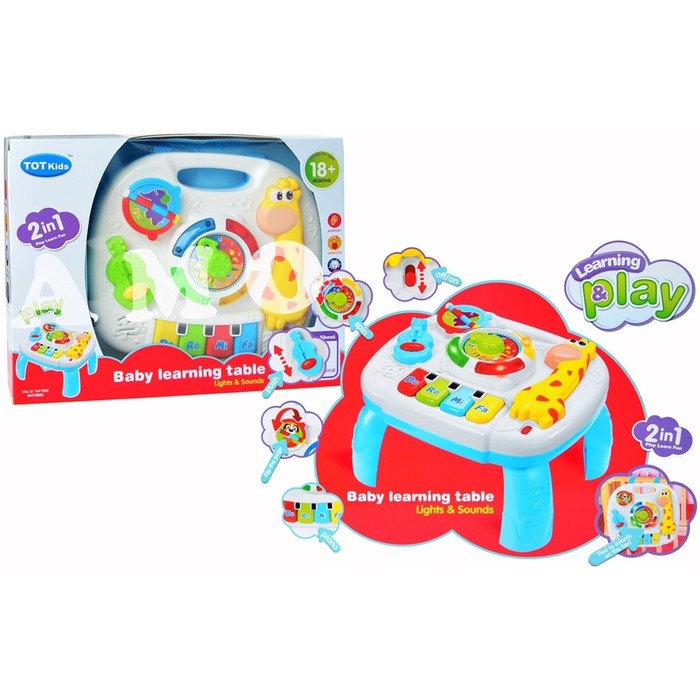 PROMO MAINAN BAYI MEJA MUSIK 2IN1 BABY LEARNING TABLE 1089 ST - PLAY LEARN FUN TABLE MAINAN BAYI EDUKASI MUSIK 3 4 5 6 7 BULAN